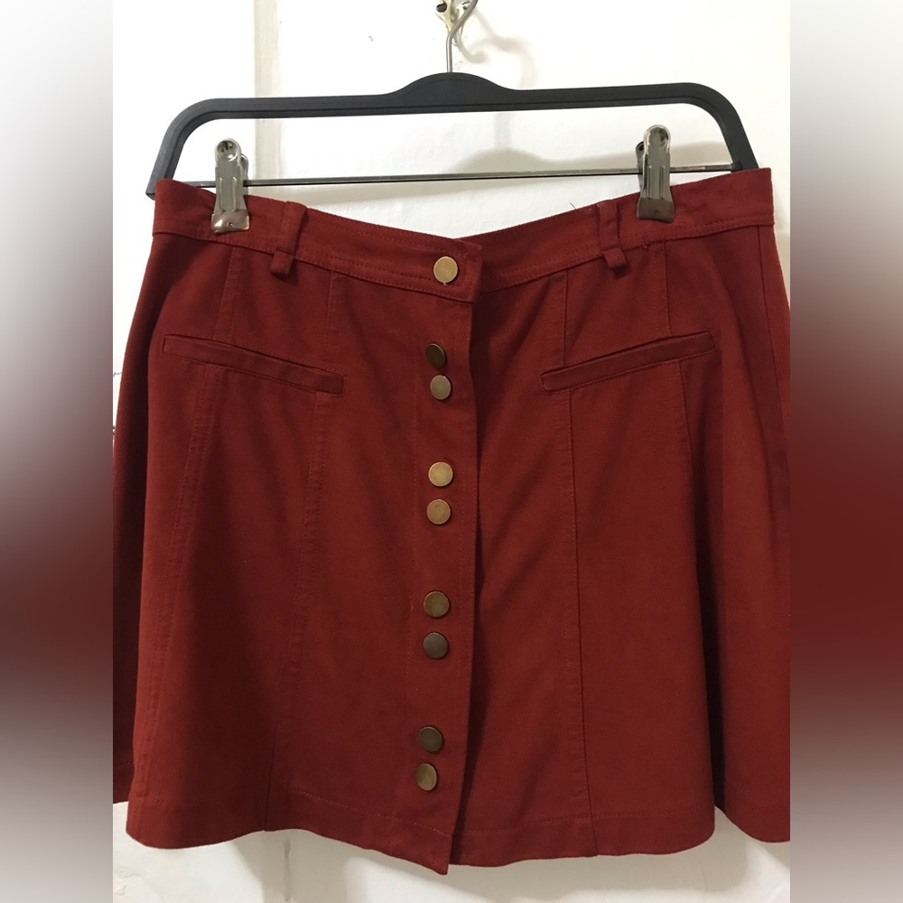 Zara Mini Suede Skirt